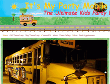 Tablet Screenshot of itsmypartymobile.com
